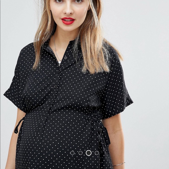 new look maternity shirt dress